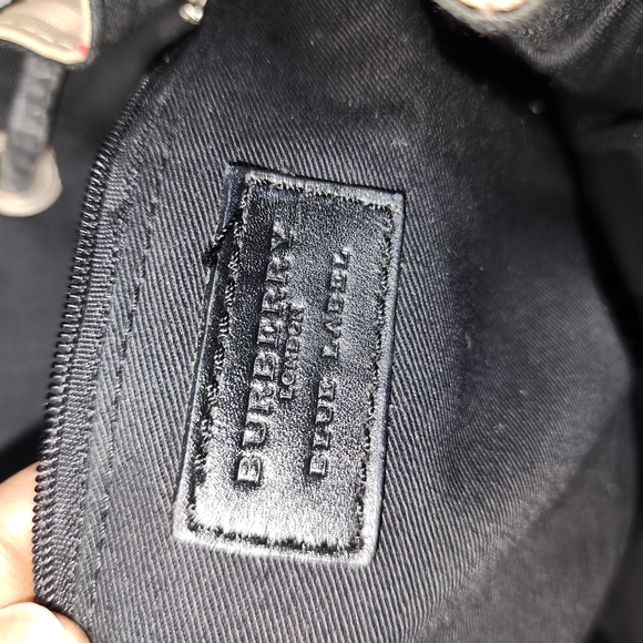 SOLD. Burberry Beige Checkered Backpack - Picture 15 of 15